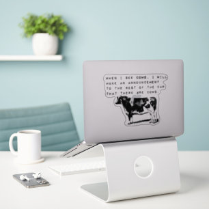 Quand Je Vois Des Vaches Sticker De Vinyle Coupé S