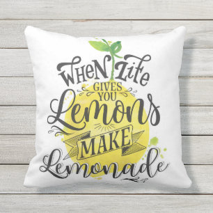 "Quand la vie te donne des citrons" Coussin double