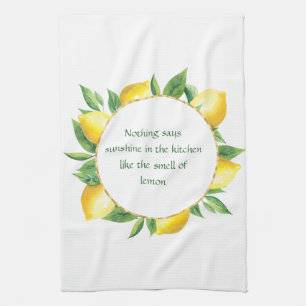 Quand la vie vous donne citrons serviette de cuisi