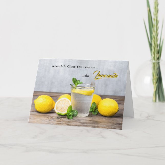 Quand La Vie Vous Donne Des Citrons Carte Pliée (Devant)