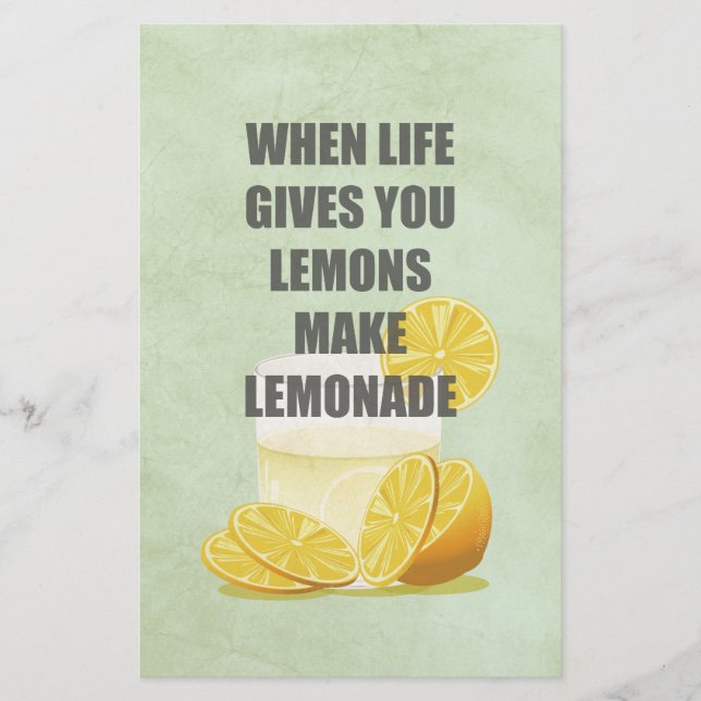 Quand la vie vous donne des citrons, faites des ci (Devant)