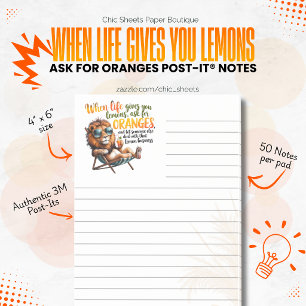 Quand la vie vous donne des citrons Post-it® Notes