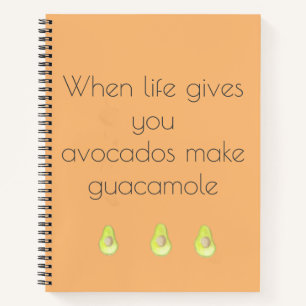 Quand la vie vous donne le Carnet Avocados