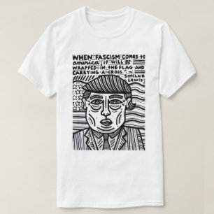 "Quand le fascisme vient le T-shirt des hommes en