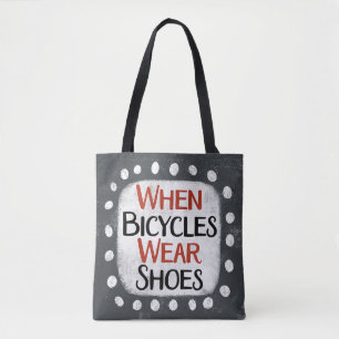 Quand les bicyclettes portent des chaussures Sac f