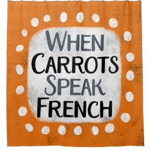 Quand les carottes parlent le rideau de douche fra