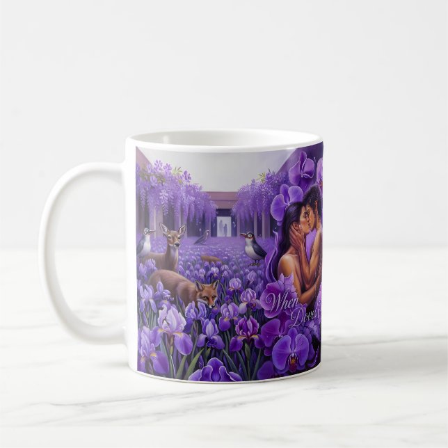 Quand les colombes pleurent Iris Jardin Mug de l'E (Gauche)