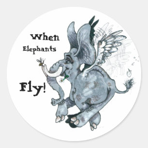 Quand Les Éléphants Volent ! ~ Stickers