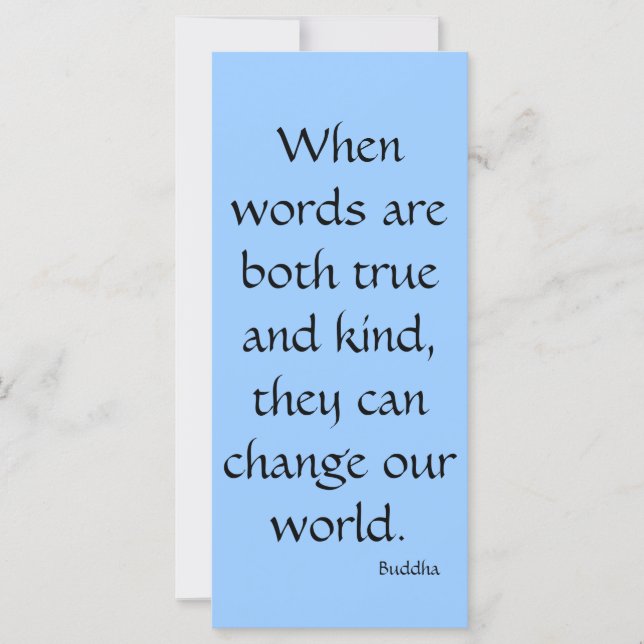 Quand les mots sont tous les deux vrais...Carte en (Devant)