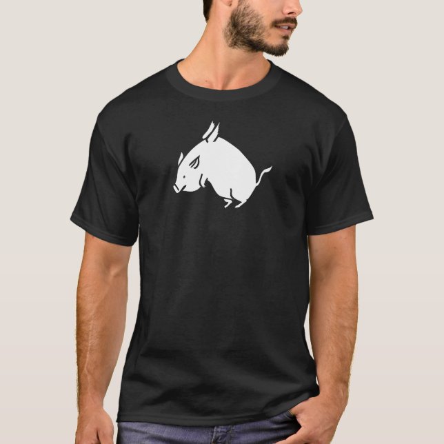 "Quand les porcs pilotent" le T-shirt (Devant)