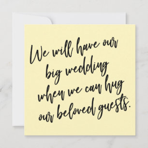 Quand nous pouvons étreindre la carte de mariage r