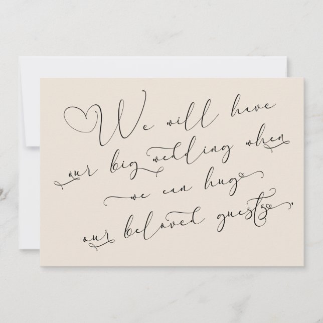 Quand nous pouvons serrer la carte de crème Mariag (Devant)