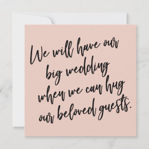 Quand nous pouvons serrer la carte de Mariage repo