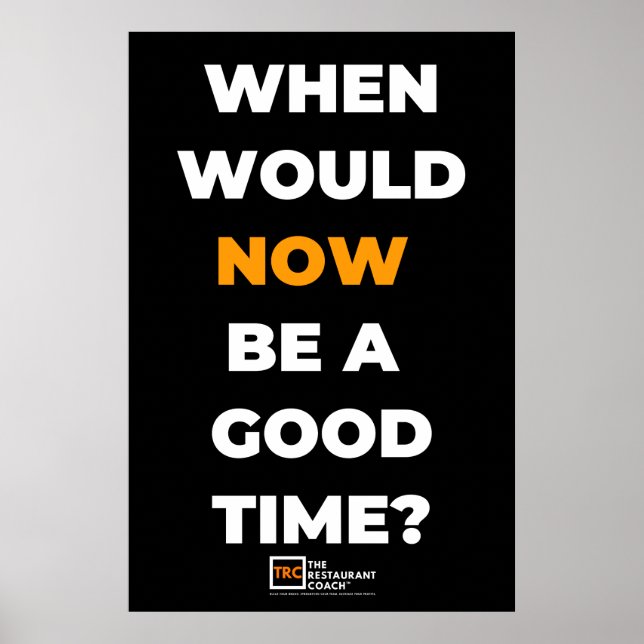 Quand Poster maintenant Noir (Devant)