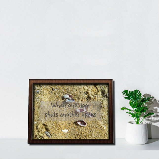 Quand une porte ferme une autre ouvre une affiche  (Créateur téléchargé)