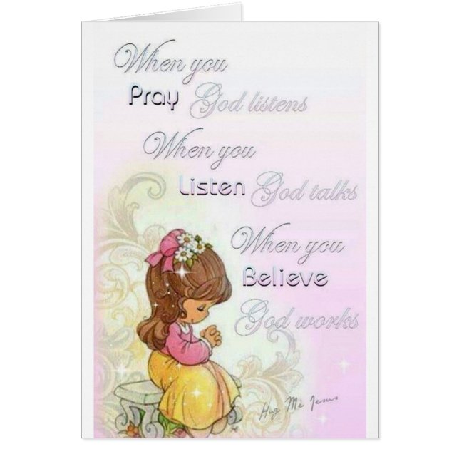Quand vous priez, Dieu écoute (Devant)