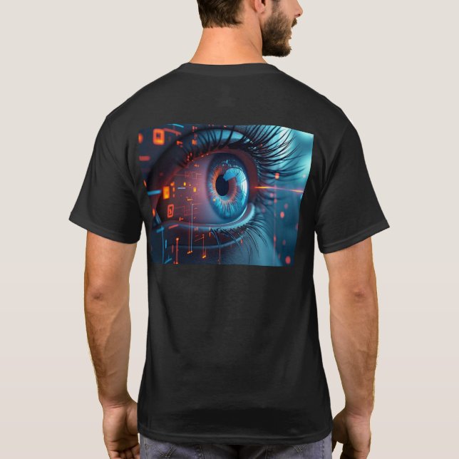 Quantum Eye hommes T-shirt noir dos (Dos)