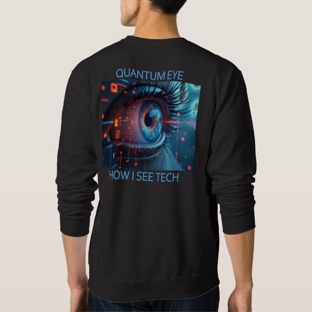 Quantum Eye tech hommes sweatshirt dos (Dos)