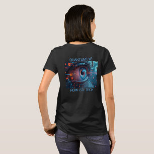 Quantum Eye technologie femmes noir T-shirt dos