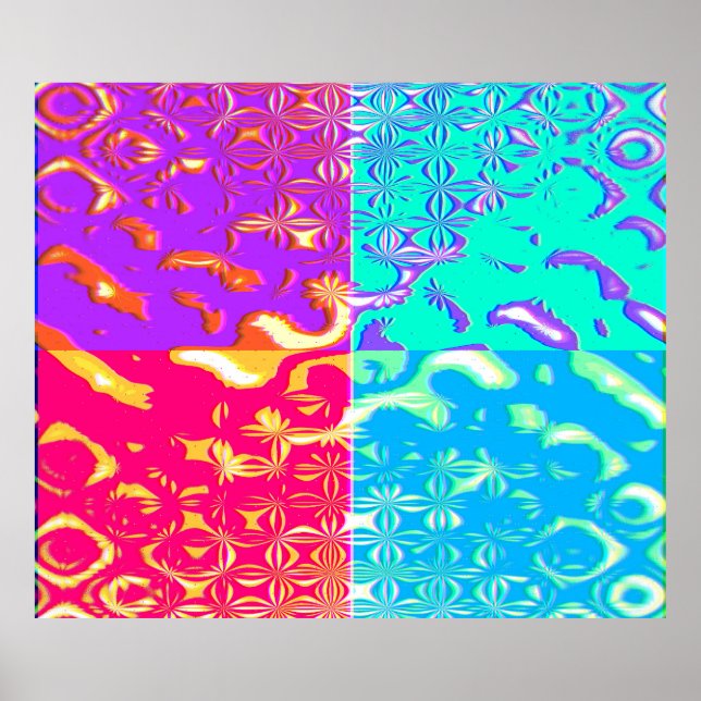 Quantum Physics Geometric Pattern Poster (Devant)