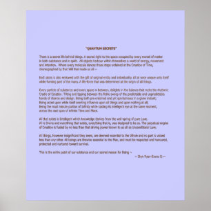"QUANTUM SECRETS" © Prose Print or Poster