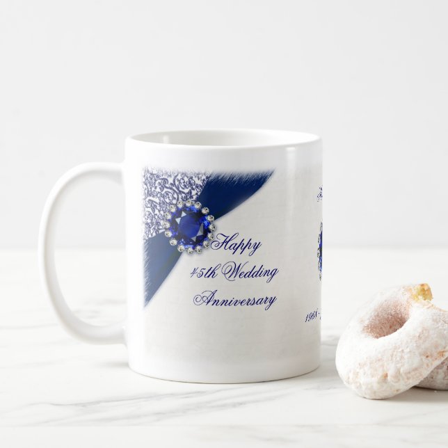 quarante-cinquième Tasse d'anniversaire de mariage (Avec donut)