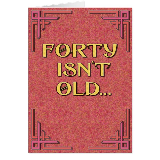 Quarante n'est pas vieux (Devant)