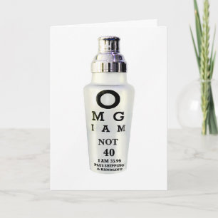 quarantième Carte d'anniversaire