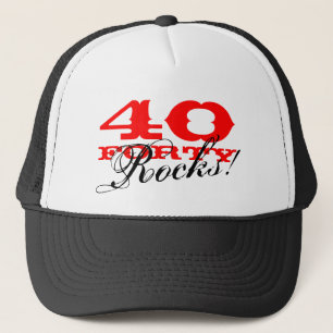 quarantième Casquette   d'anniversaire quarante