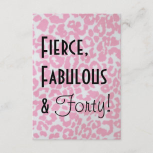 Quarantième invitation d'anniversaire d'empreinte