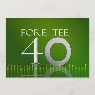 quarantième Invitation de célébration