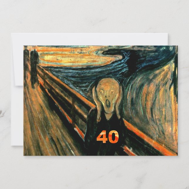 Quarantième invitations drôles d'anniversaire (Devant)