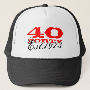 quarantième Le casquette vintage   d'anniversaire