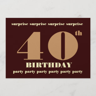 quarantième - quarante-neuvième invitation de fête