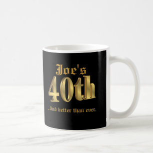 quarantième tasse d'anniversaire personnalisée