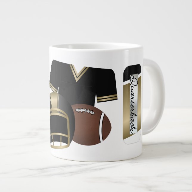 Quarterback - Mug cadeau Jumbo (Devant droit)