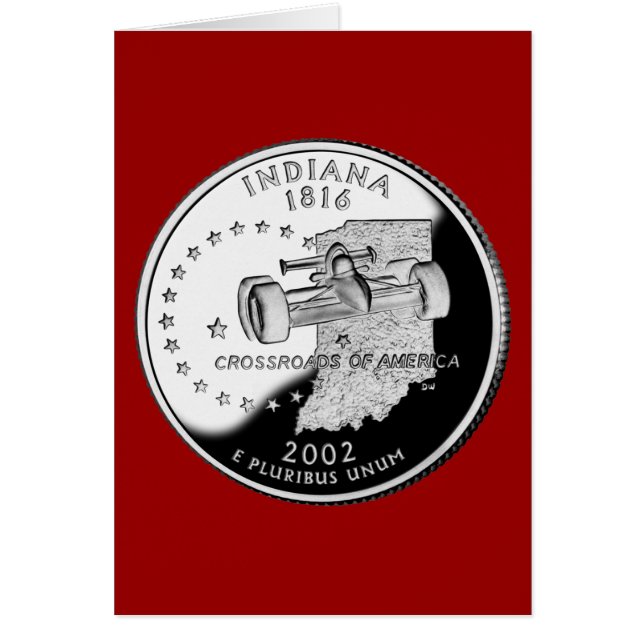 Quartier d'état de Indiana Reverse Side Faux (Devant)