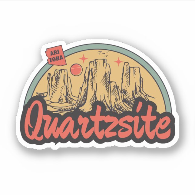 Quartzsite, Autocollant Arizona (Devant)