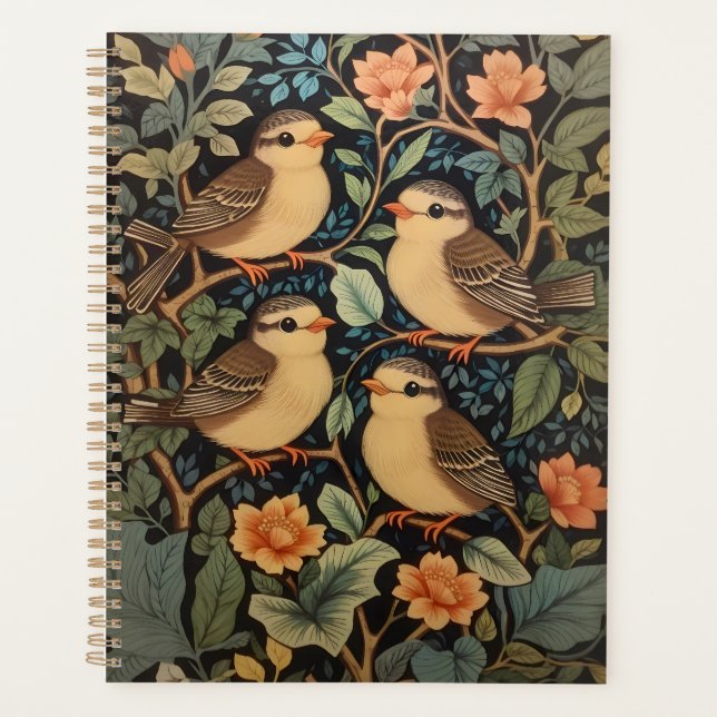 Quatre Bébés mignons Oiseaux Nature Inspiré (Devant)