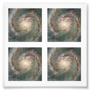 Quatre Carré de 2 pouces Whirlpool Galaxy Photo