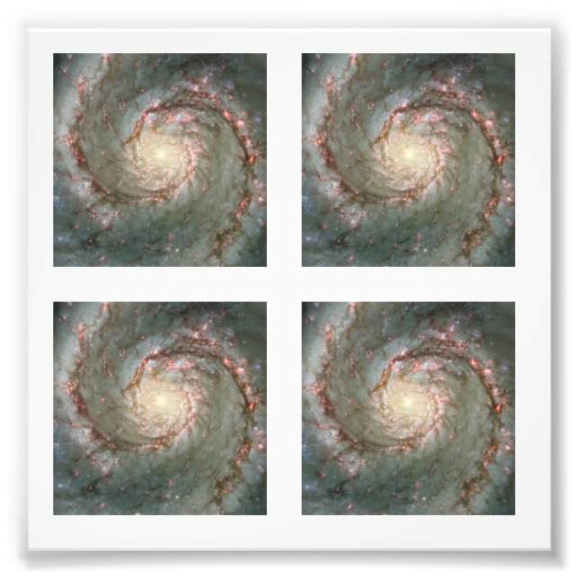 Quatre Carré de 2 pouces Whirlpool Galaxy Photo (Devant)