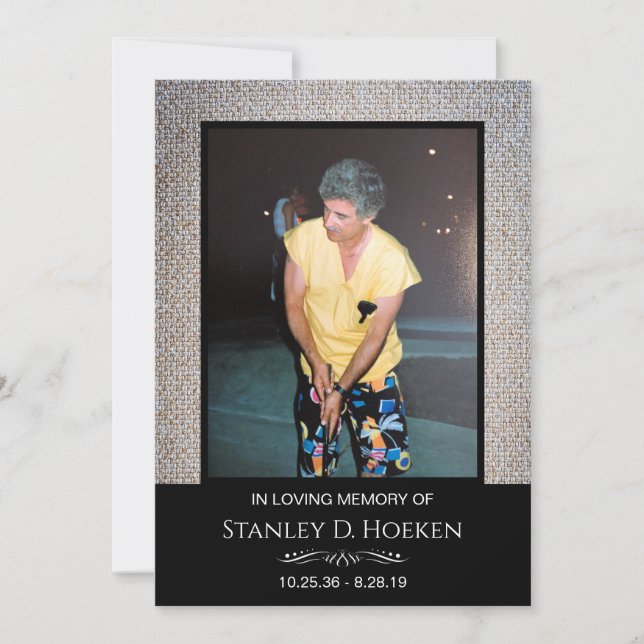 Quatre Cartes de remerciements funéraires photo (Devant)