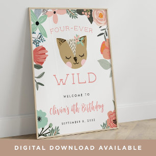 Quatre Ever Wild AFFICHE DE BIENVENUE ANNIVERSAI