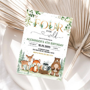 Quatre fois sauvage Invitation pour la 4ème fête d