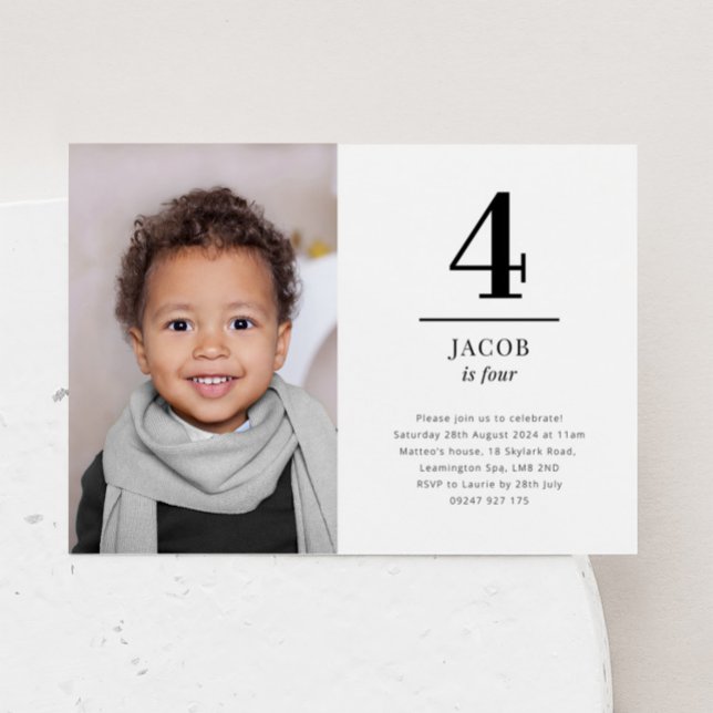 Quatre invitations de photos de paysage (Créateur téléchargé)