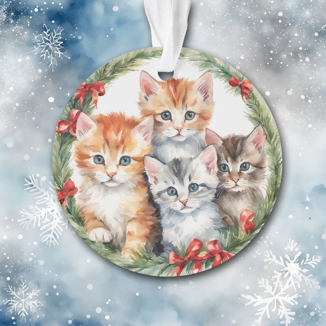 Quatre Mignons Kittens Noël Wreath Kids (Créateur téléchargé)