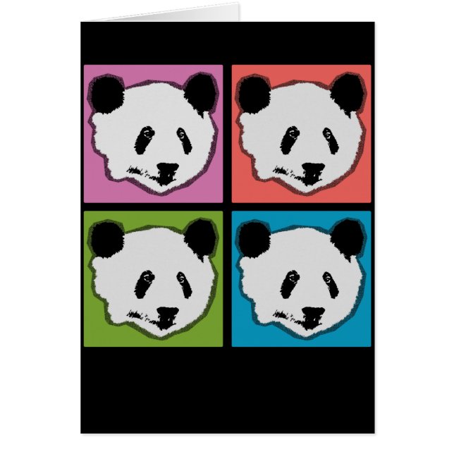 Quatre Ours De Panda Géants (Devant)