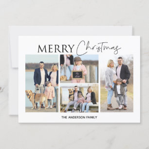 Quatre photos Joyeux Carte photo de Noël