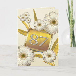 quatre-vingt-dix-septième Carte d'anniversaire
