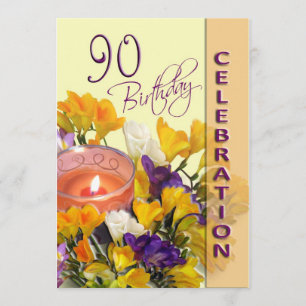 quatre-vingt-dixième Invitation de fête